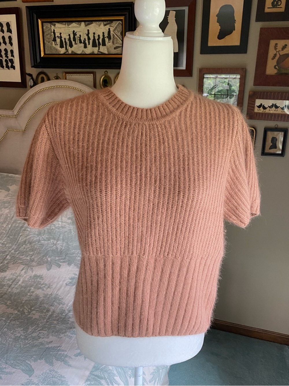 Antonio Melani Mohair-like Short Sleeve Sweater